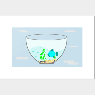 Fish Aquarium funny gift Posters and Art